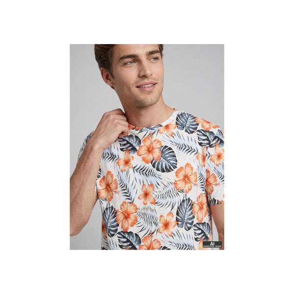 JREBRUSSEL FLOWER AOP SS TEE — Moonbeam