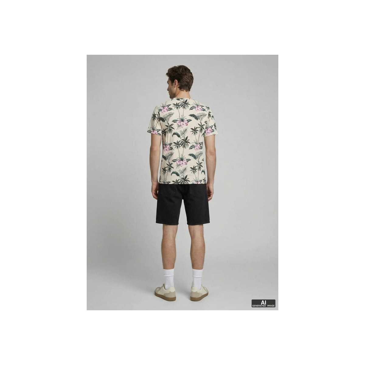 JREBRUSSEL FLOWER AOP SS TEE — Moonbeam