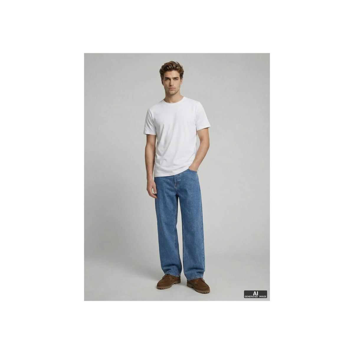 JREBAARON SS TEE — Cashmere Blue