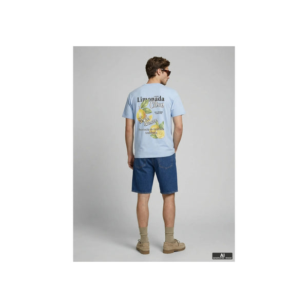 JREBAARON SS TEE — Cashmere Blue