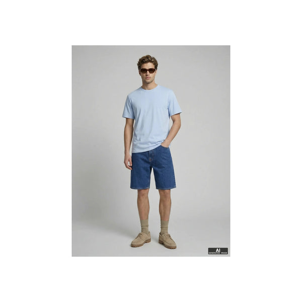 JREBAARON SS TEE — Cashmere Blue