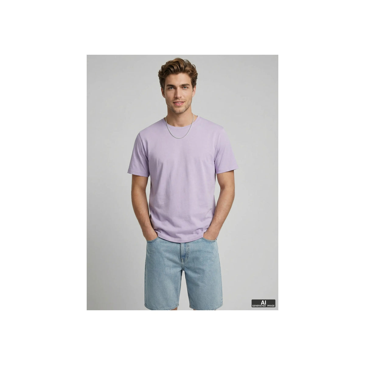 JREBAARON SS TEE — Cashmere Blue