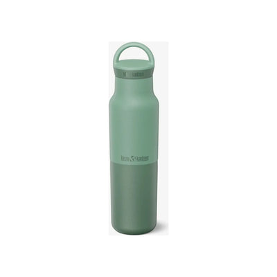 Groene thermosfles met handvat, geïsoleerde drinkfles voor warme en koude dranken