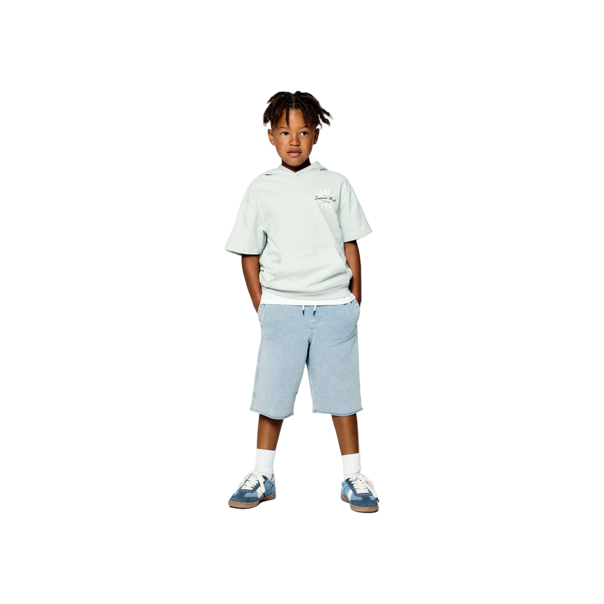 NKMHUKO SS NREG SWEAT WH UNB — Pale Aqua