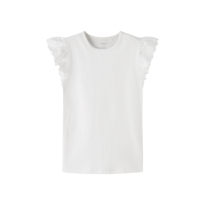 NKFHAVELLE CAP SL TOP — Bright White