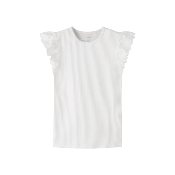 NKFHAVELLE CAP SL TOP — Bright White