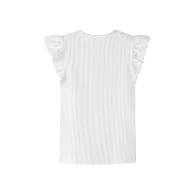 NKFHAVELLE CAP SL TOP — Bright White