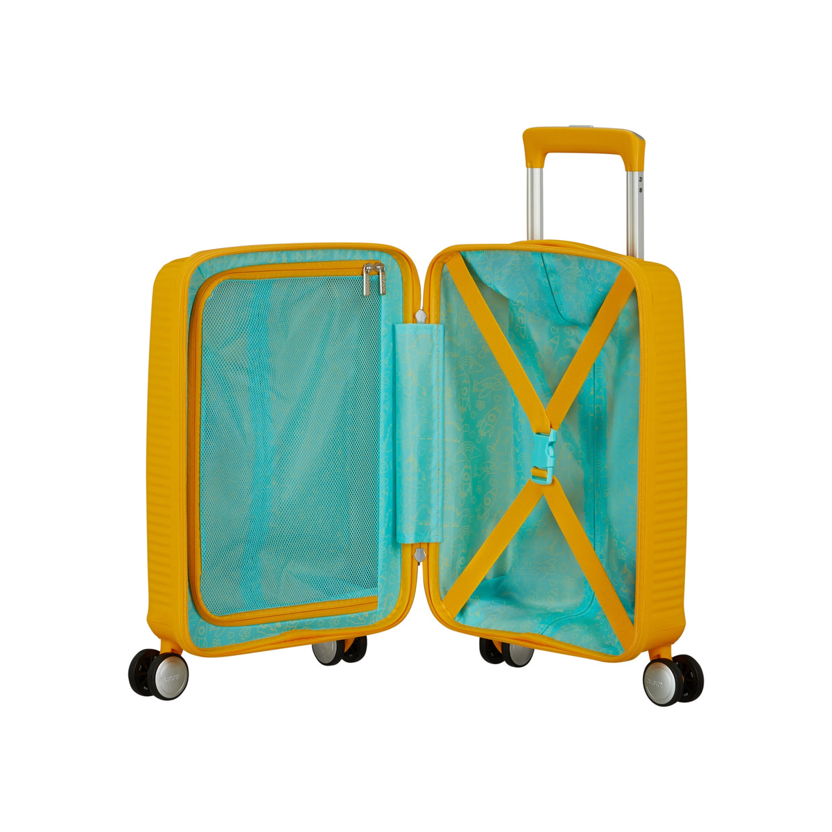 American Tourister SOUNDBOX MINI SPINNER 47/16 — GOLDEN YELLOW