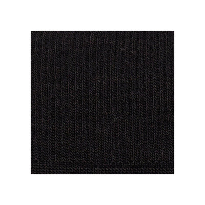 Zwarte ribgebreide stof met fijne textuur en verticale ribbels
