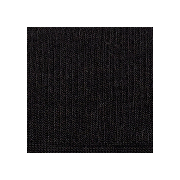 Zwarte ribgebreide stof met fijne textuur en verticale ribbels