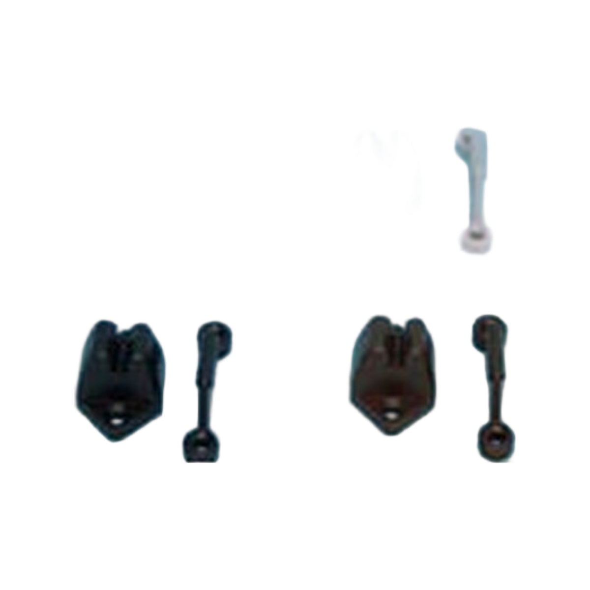 Deurvanger pvc wit 2 dlg.