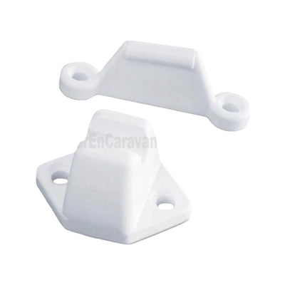 Deurvanger pvc wit 2 dlg.
