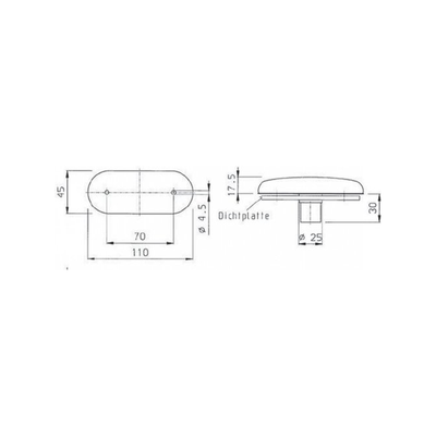Jokon Breedtelicht M/Reflec Jokon Helder110X45