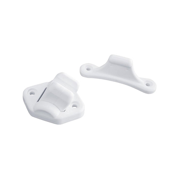 Deurvanger 2-delig Beweegbaar Wit 3mm