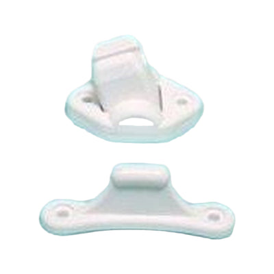 Deurvanger 2-delig Beweegbaar Wit 3mm