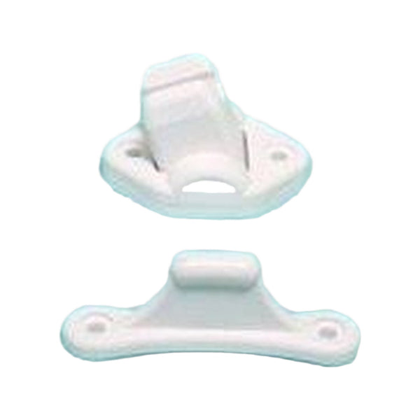 Deurvanger 2-delig Beweegbaar Wit 3mm