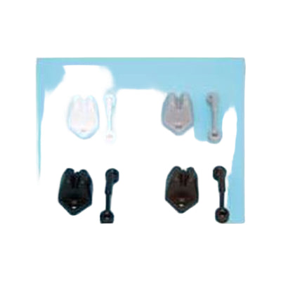 Deurvanger pvc zwart 2dlg