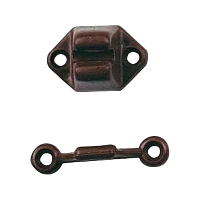 Deurvanger pvc bruin 2 dlg.