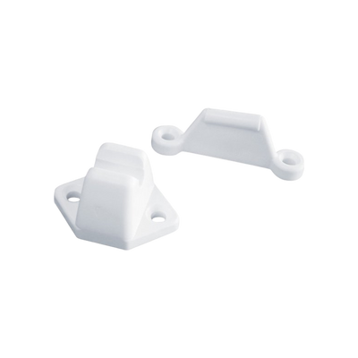 Deurvanger pvc wit 2 dlg.