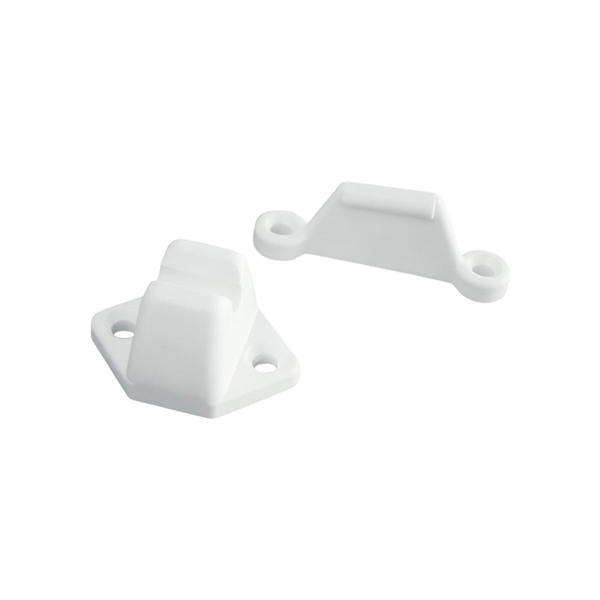 Deurvanger pvc wit 2 dlg.