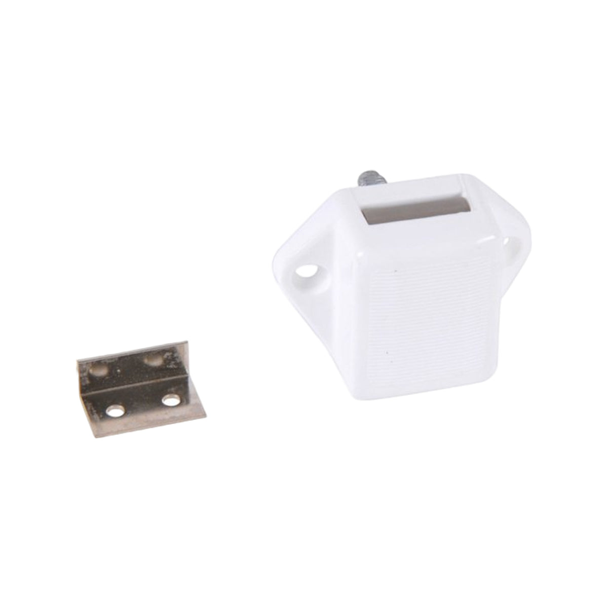 Drukknopslot wit v. minipl.+plaatje