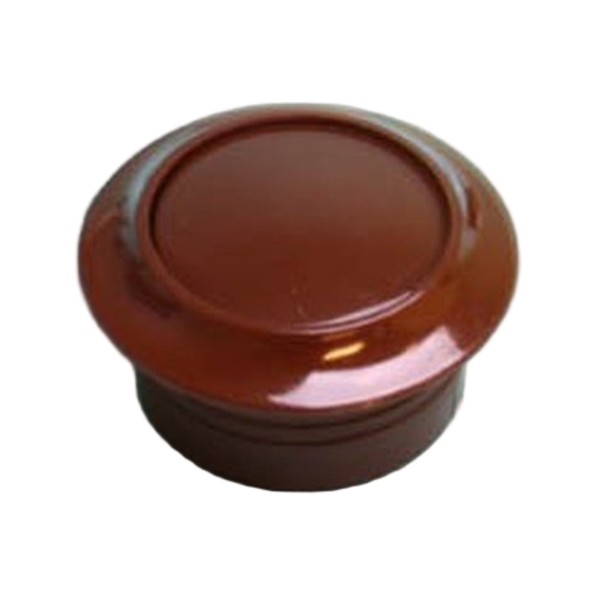Knop+ring bruin a 2 st pushlock