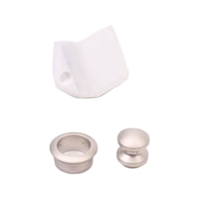 Knop+ring koper a 2 st pushlock