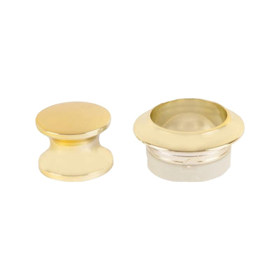 Knop+ring koper a 2 st pushlock