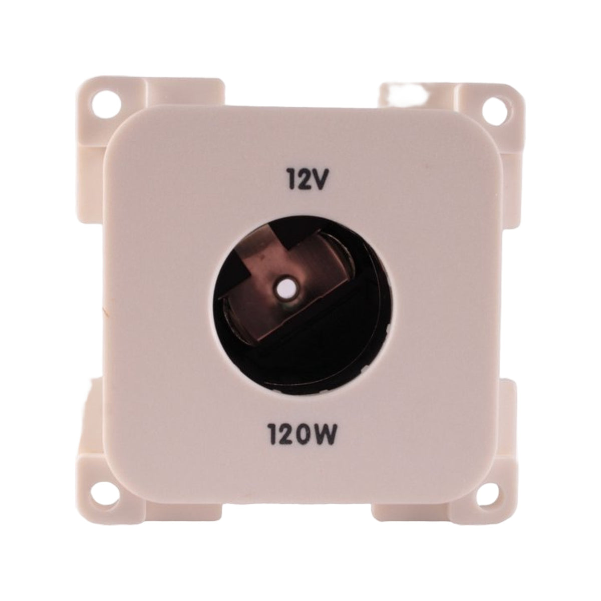 Presto Contactdoos 12V Groot Gat Inbouw Wit
