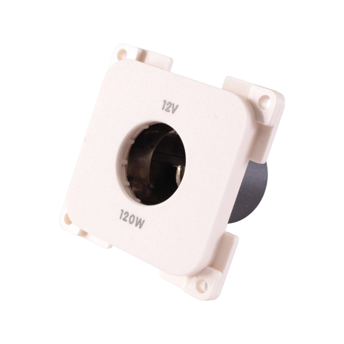 Presto Contactdoos 12V Groot Gat Inbouw Wit