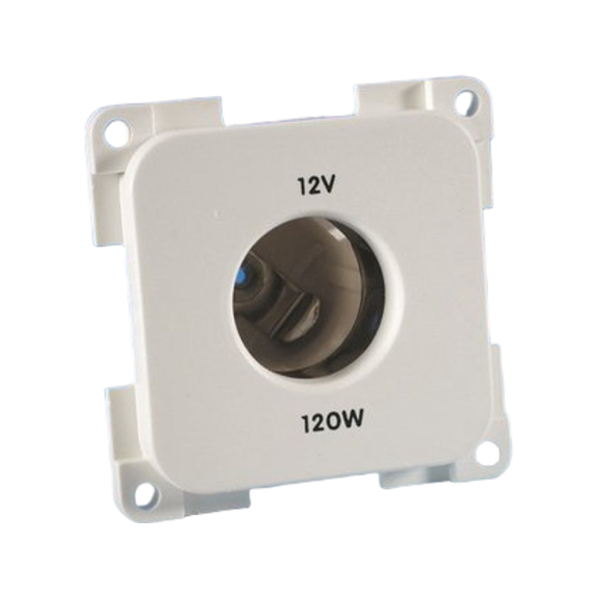 Presto Contactdoos 12V Groot Gat Inbouw Wit