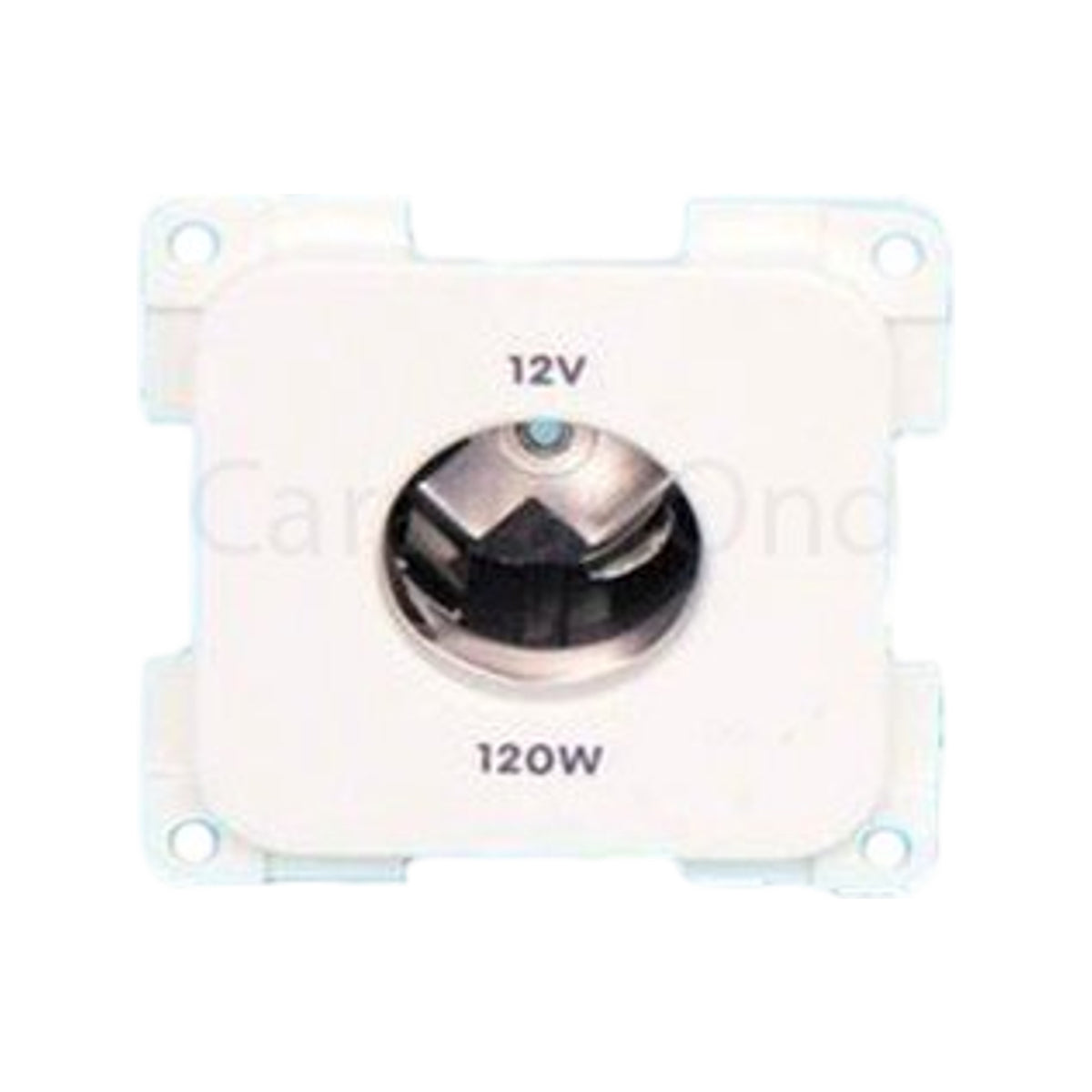 Presto Contactdoos 12V Groot Gat Inbouw Wit