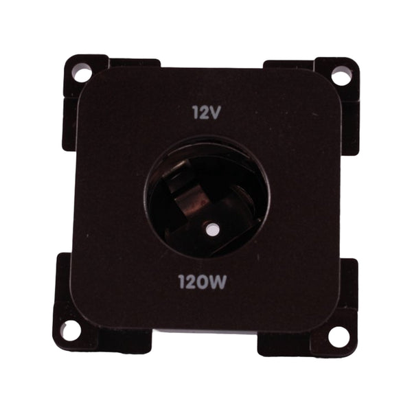 Presto Contactdoos 12V Groot Gat Inbouw Bruin