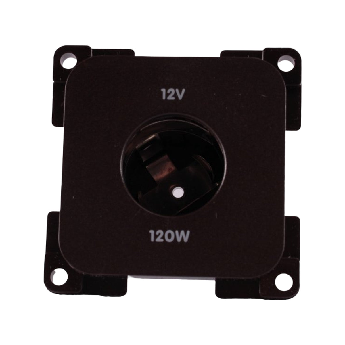 Presto Contactdoos 12V Groot Gat Inbouw Bruin