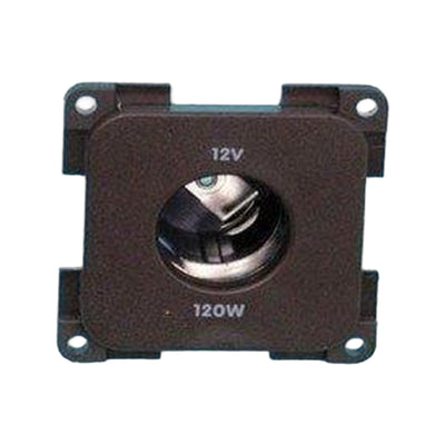 Presto Contactdoos 12V Groot Gat Inbouw Bruin