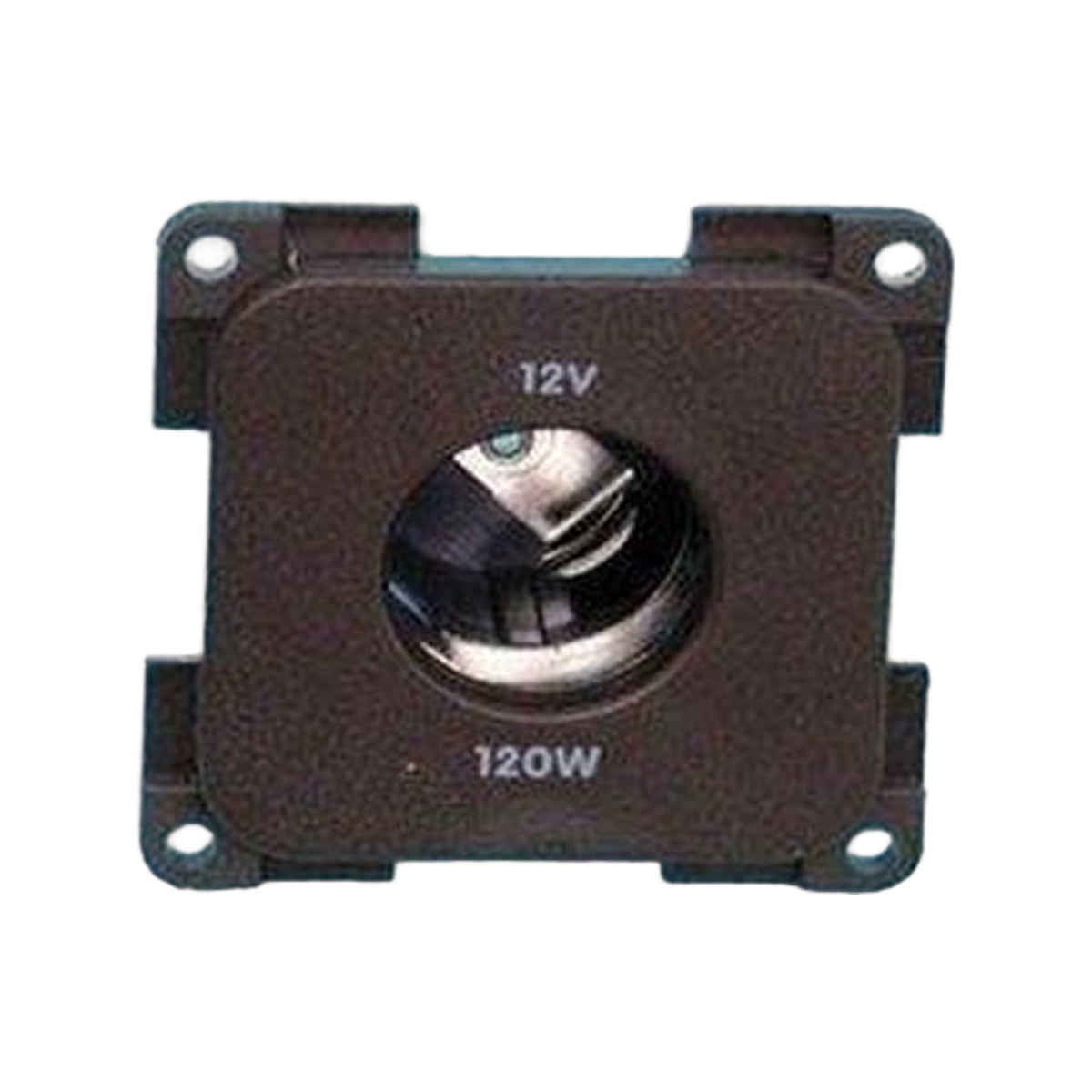 Presto Contactdoos 12V Groot Gat Inbouw Bruin