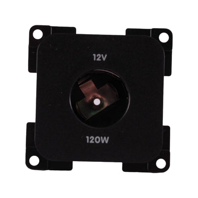 Presto Contactdoos 12V Groot Gat Inbouw Zwart