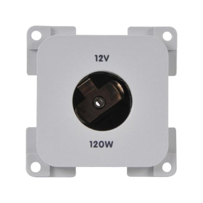 Presto Contactdoos 12V Groot Gat Inbouw Grijs
