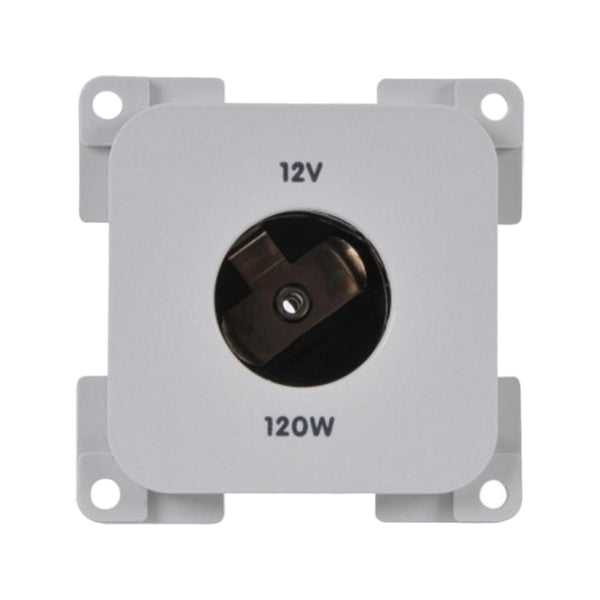 Presto Contactdoos 12V Groot Gat Inbouw Grijs