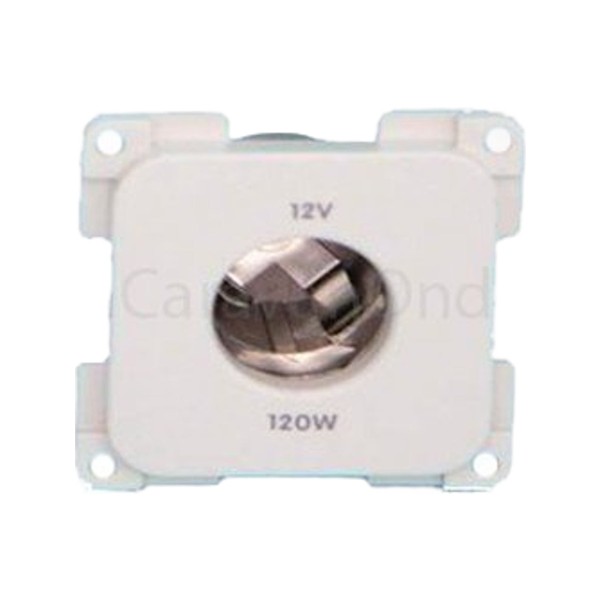 Presto Contactdoos 12V Groot Gat Inbouw Grijs