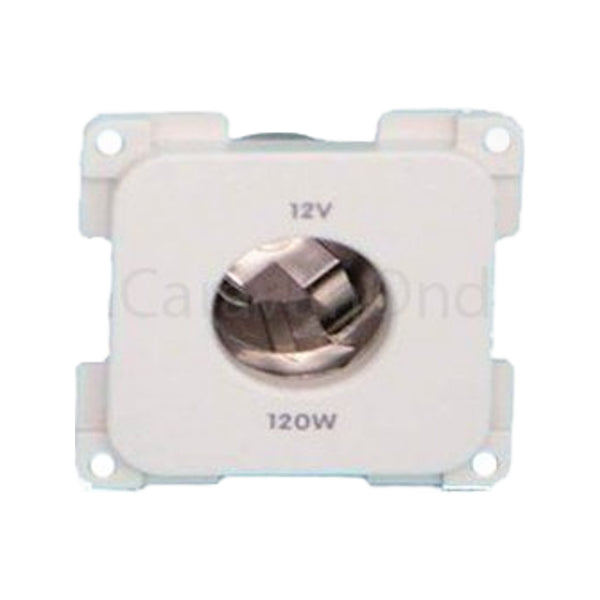 Presto Contactdoos 12V Groot Gat Inbouw Grijs
