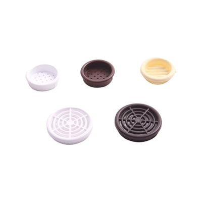 Rozet wit 34-39mm rond a 4 st inbouw