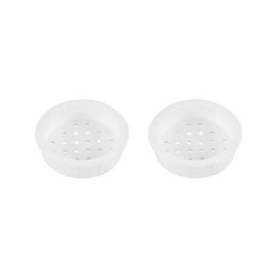 Rozet wit 34-39mm rond a 4 st inbouw