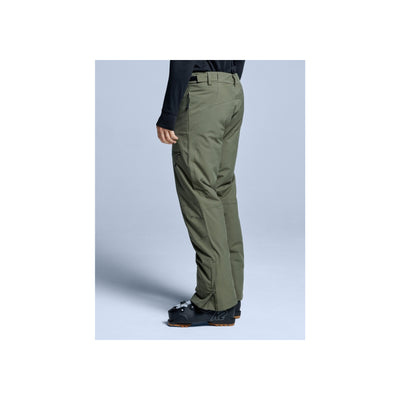 Groene outdoorbroek met zijzakken, dames wandelbroek, functionele trekkingbroek voor outdoor activiteiten