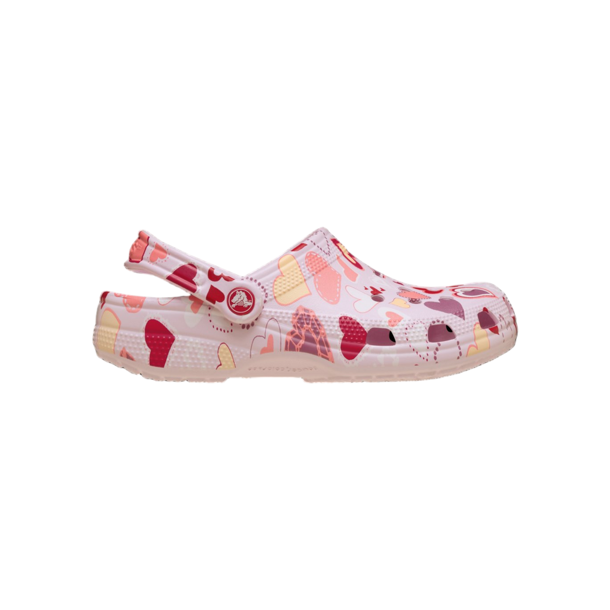Crocs Classic Vday Clog — Pink Milk/Hearts
