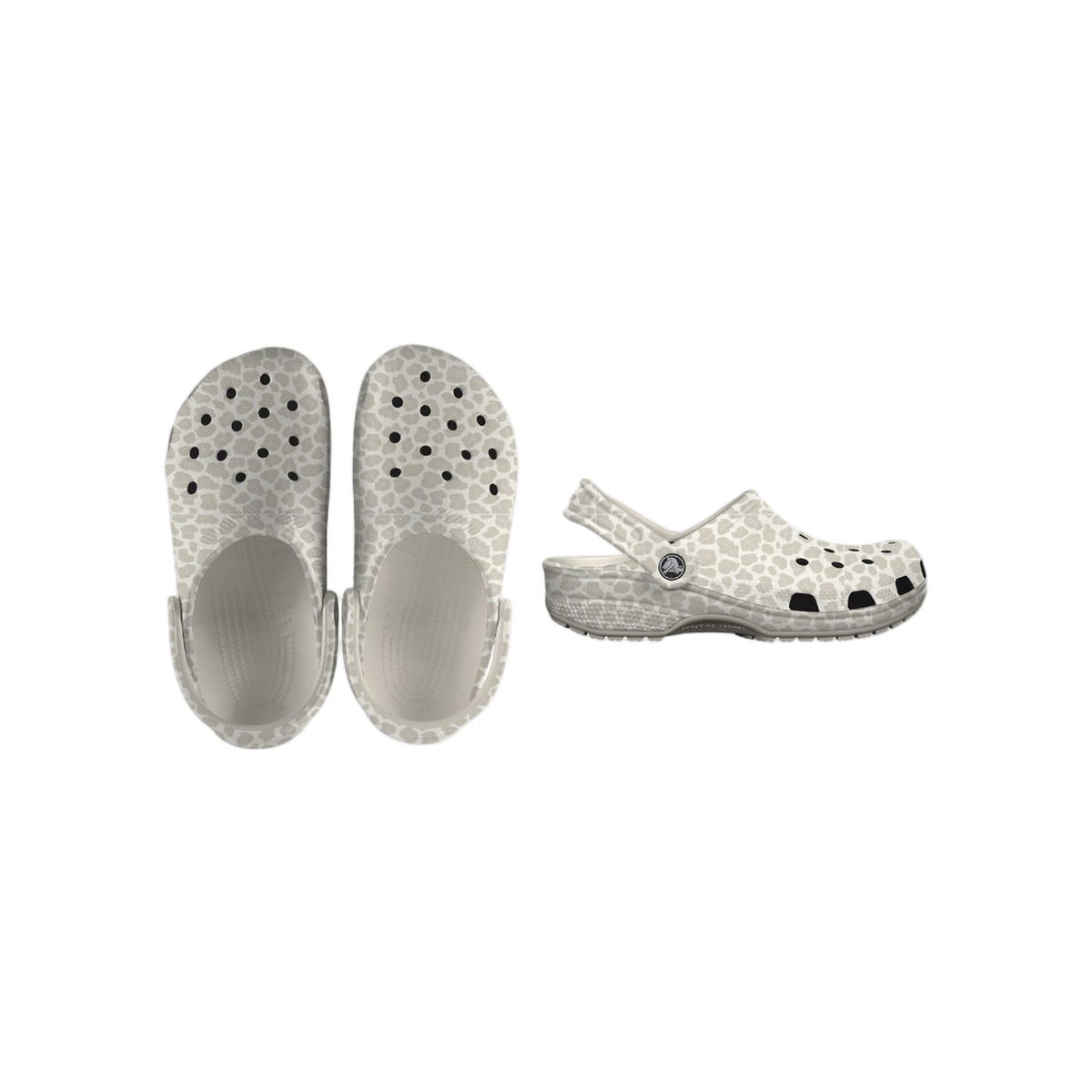 Crocs Classic Animal Clog — Almond Tint/Leopard