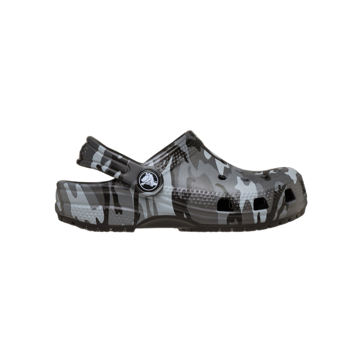 Crocs Classic Camouflage Clog T — Black/Slate Grey