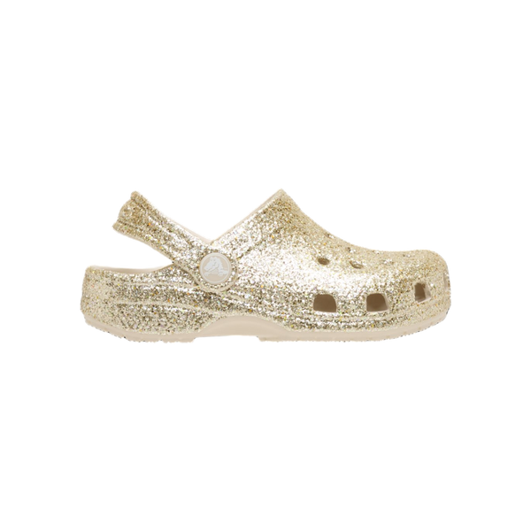 Crocs Classic Chunky Glitter Clog K — Sandstone