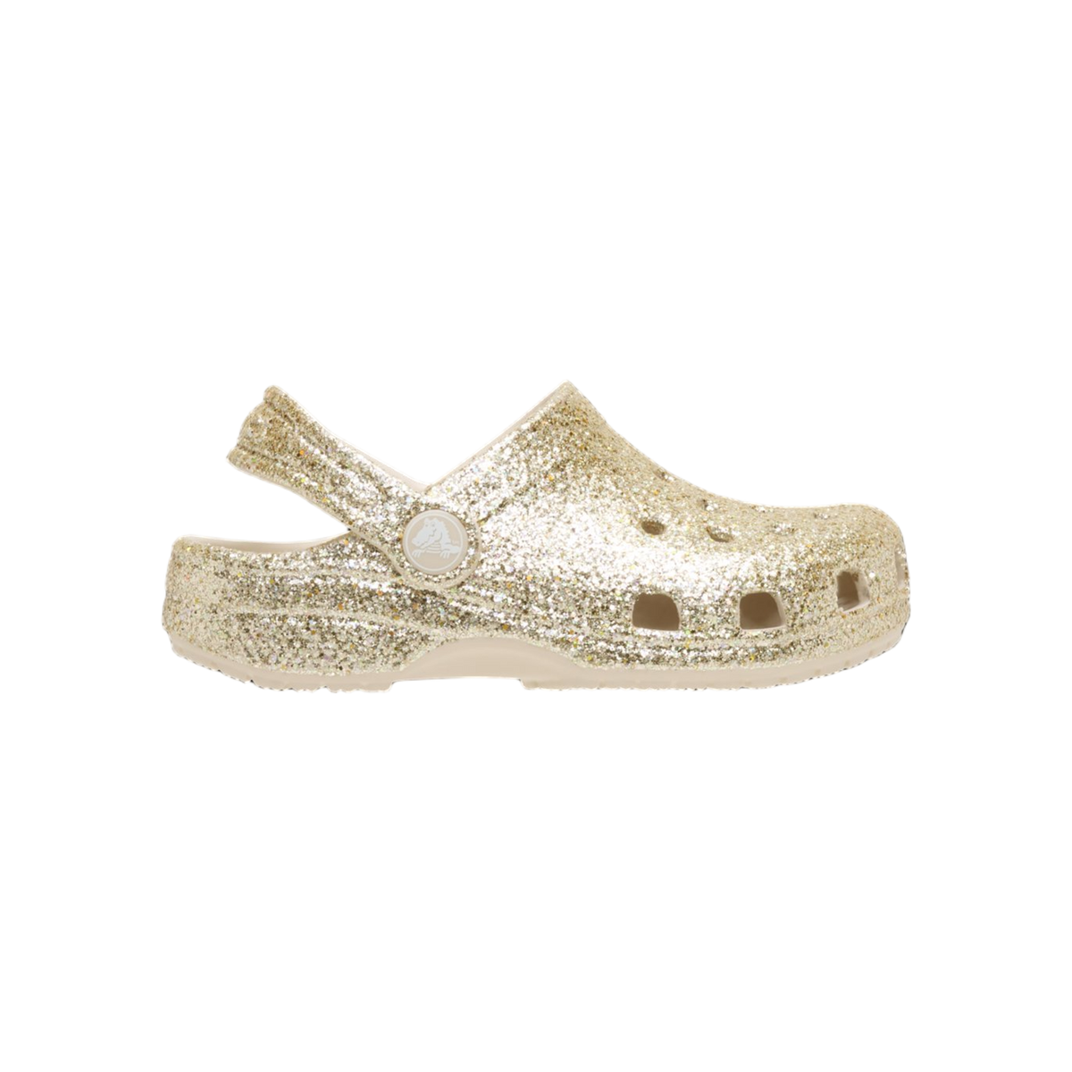 Crocs Classic Chunky Glitter Clog T — Sandstone