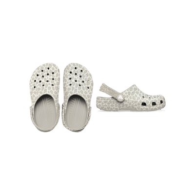 Crocs Classic Animal Glitter Clog K — Almond Tint/Leopard